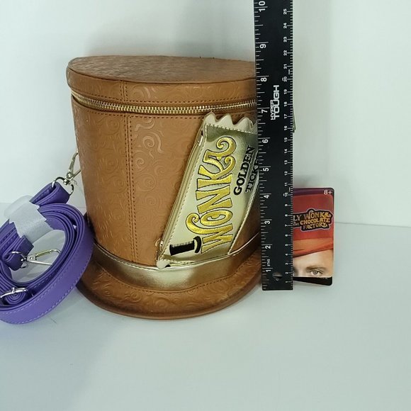 Loungefly Willy Wonka Hat Cross Body Bag Golden Ticket Zip Wallet AMC Limited ED - Picture 6 of 13